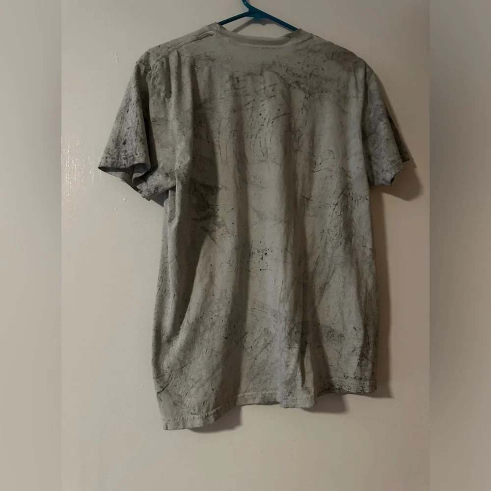 ROLLING STONES SHORTSLEEVE T-SHIRT IN WASHED SMOKE GREY size medium